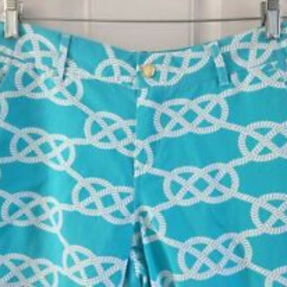 Macbeth Collection by Margaret Josephs Shorts Rope Print Women Size Large - Picture 2 of 5